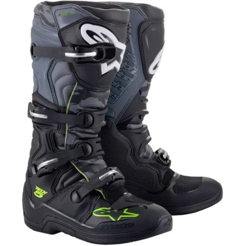 ALPINESTARS Tech 5 cross csizma fekete / szürke / fluoreszkáló sárga-39