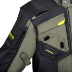ARMURE Aren vízálló kabát fekete / sötétszürke / sárga fluo