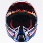 ALPINESTARS S-M5 Solar Flare Bukósisak Fekete / Kék / Piros Fluo