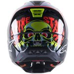ALPINESTARS S-M5 Solar Flare Bukósisak Fekete / Kék / Piros Fluo
