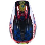 ALPINESTARS S-M5 Solar Flare Bukósisak Fekete / Kék / Piros Fluo