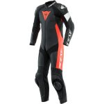 DAINESE Tosa Professional Estiva Bőrruha Férfi Fekete / Fluo-Piros / Fehér
