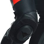DAINESE Tosa Professional Estiva Bőrruha Férfi Fekete / Fluo-Piros / Fehér
