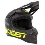 ROOST X-Topaz Raptor Bukósisak Matt fekete / Fluo sárga