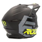 ROOST X-Topaz Raptor Bukósisak Matt fekete / Fluo sárga