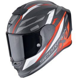   SCORPION Exo-R1 EVO Carbon Air Runner Bukósisak matt fekete, piros