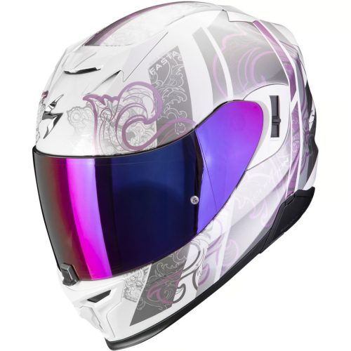 SCORPION Exo-520 Evo Air Bukósisak  fehér/lila
