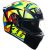AGV K1 S Rossi Soleluna 2017 Bukósisak-sárga-L