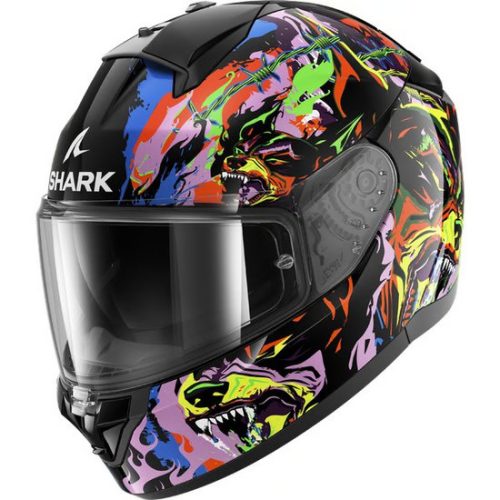 SHARK Ridill 2 Racing Beast Bukósisak fekete  lila  sárga