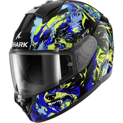 SHARK Ridill 2 Racing Beast Bukósisak fekete  kék  zöld