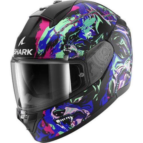SHARK Ridill 2 Racing Beast Bukósisak Matt fekete  lila  zöld