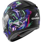 SHARK Ridill 2 Racing Beast Bukósisak Matt fekete  lila  zöld