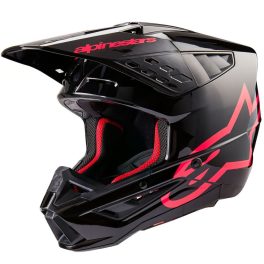 ALPINESTARS S-M5 Corp Bukósisak Fekete /  Pink Fényes
