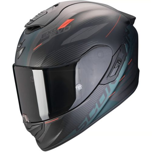 SCORPION Exo-1400 Evo II Air Luma Bukósisak matt fekete, zöld