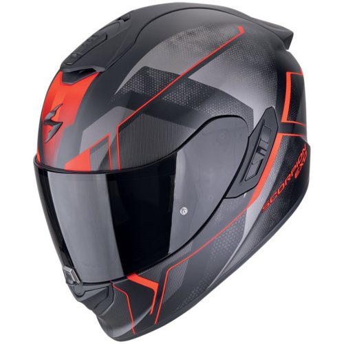 SCORPION Exo-1400 Evo II Air Intensio Bukósisak matt fekete, piros