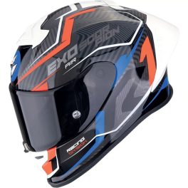 SCORPION Exo-R1 Evo II Air Coup Bukósisak fekete/piros/kék