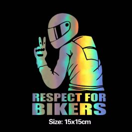 Respect For Bikers fehér matrica