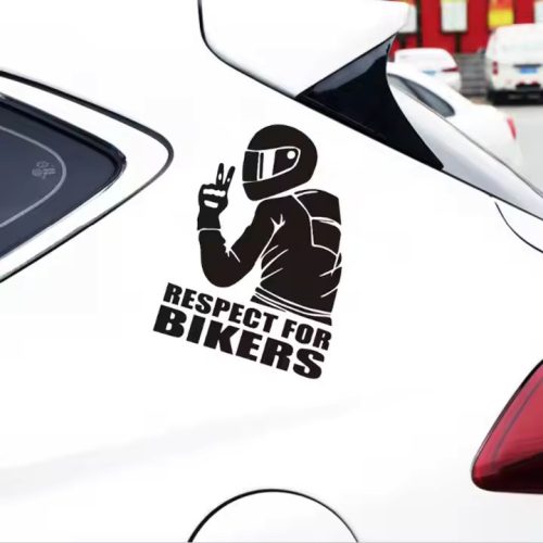 Respect For Bikers fekete matrica